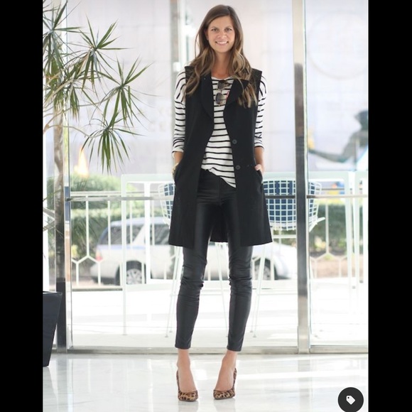 Contemporaine Simons Wool Blend Sleeveless Midi Vest Sz S EUC - Picture 14 of 16